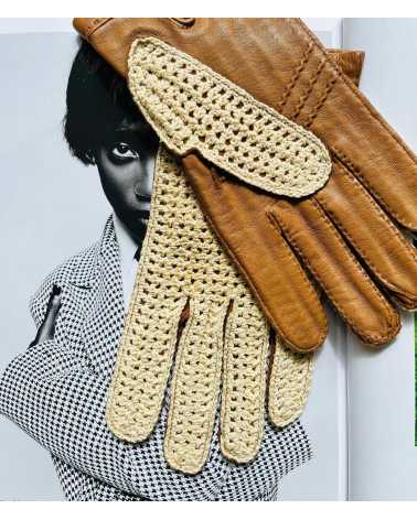 Gants Vintage cuir - Fripari