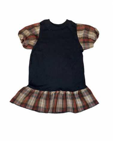 Robe T-shirt à Manches Ballons en Taffetas - MARJ - Fripari.fr