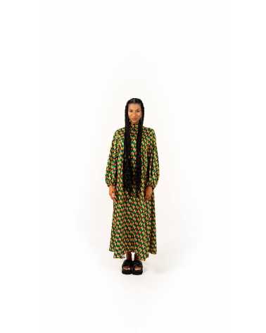 Robe Verte - Winnie  - WASSAMATTA - FRIPARI.FR