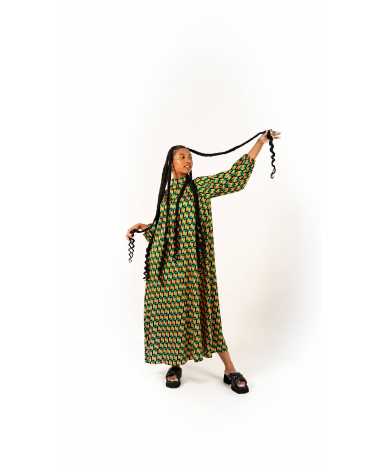 Robe Verte - Winnie  - WASSAMATTA - FRIPARI.FR