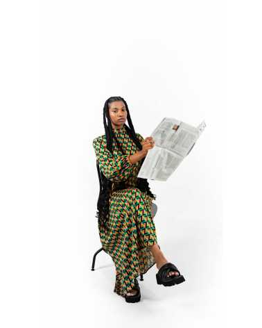 Robe Verte - Winnie  - WASSAMATTA - FRIPARI.FR